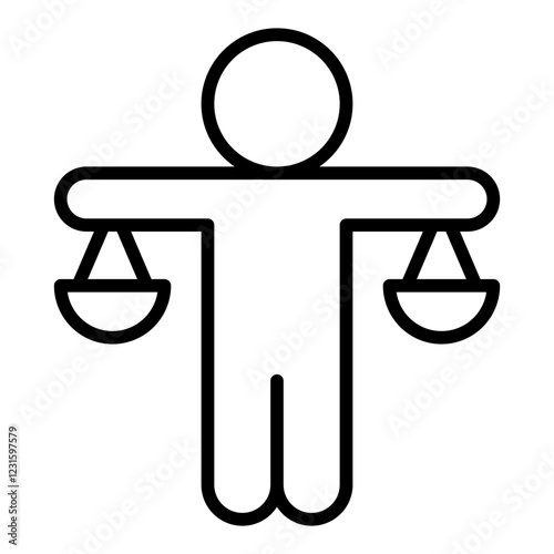 Human Rights line icon