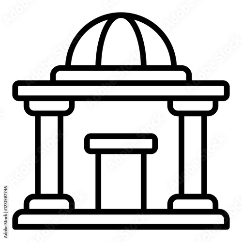 Ministry line icon