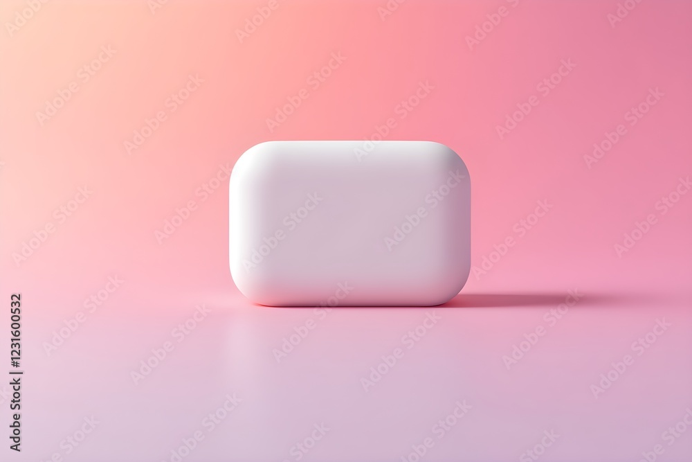 Minimalist Rounded Edges Design: Soft, Calming 3D Background for Devices Minimalist Rounded Edges Design: Soft, Calming 3D Background for Devices