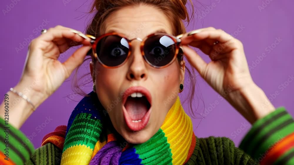 The Surprised Fashionable Model The Surprised Fashionable Model