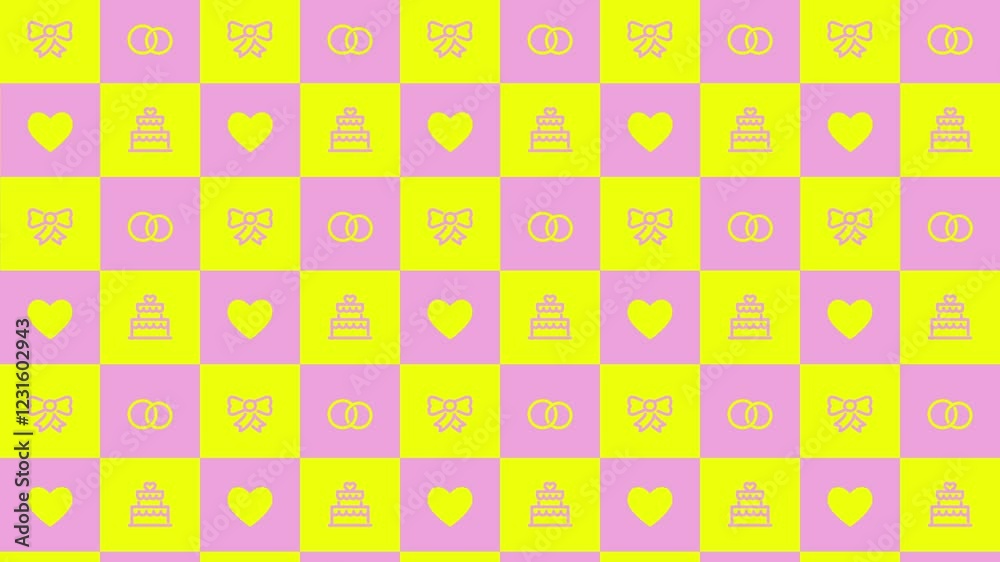 Wedding pattern background animation Wedding pattern background animation