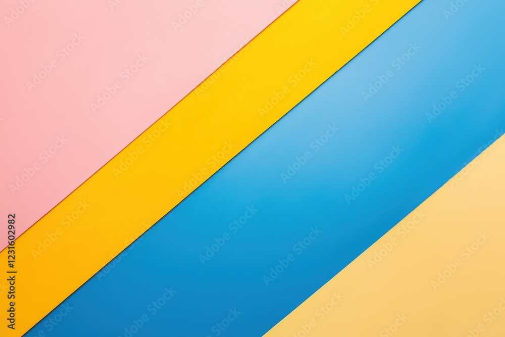 Dynamic diagonal rainbow streaks with smooth transitions between blue, yellow, and pink, creating a bold and energetic visual Dynamic diagonal rainbow streaks with smooth transitions between blue, yellow, and pink, creating a bold and energetic visual