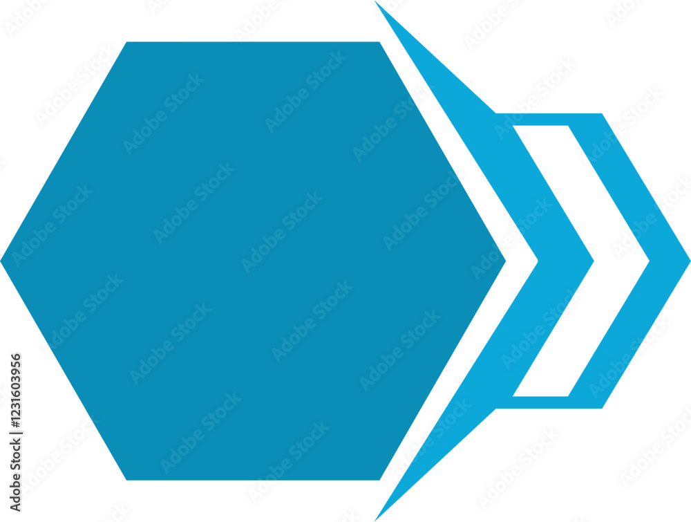 Blue Hexagone Bullet Point