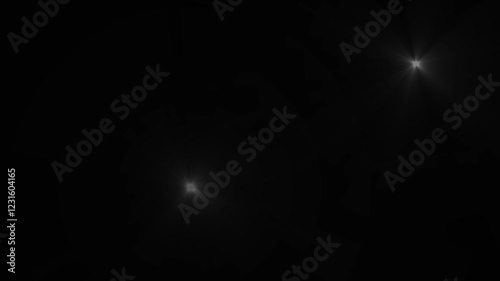 Photographer camera flashes. Random bright blinking lights. Flashing lens flare. Camera flashes of photographers on a black background. Photo camera flashes on the stadium, seamless loop.
