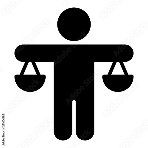 Human Rights glyph icon