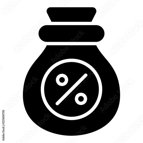 Tax glyph icon