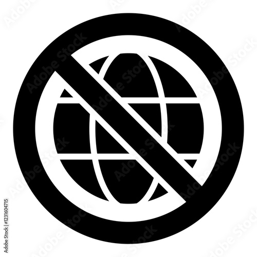 Sanctions glyph icon