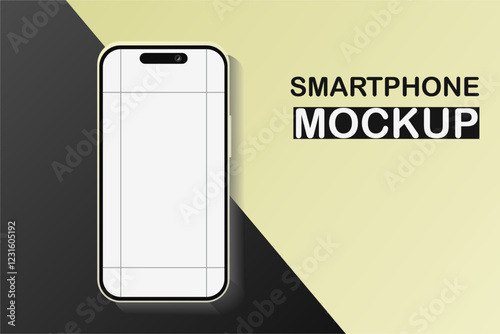 Smartphone frame less blank screen. 3d isometric illustration cell phone. Smartphone perspective view. Template for infographics or presentation UI design interface. vector