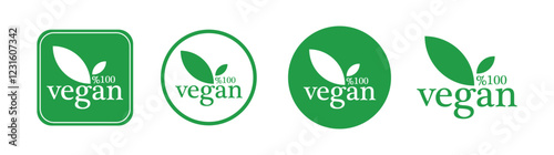 vegan icon on white background	