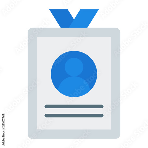 Id Card flat icon Free Download Id Card flat icon - GFXLoad