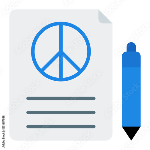 Peace Treaties flat icon