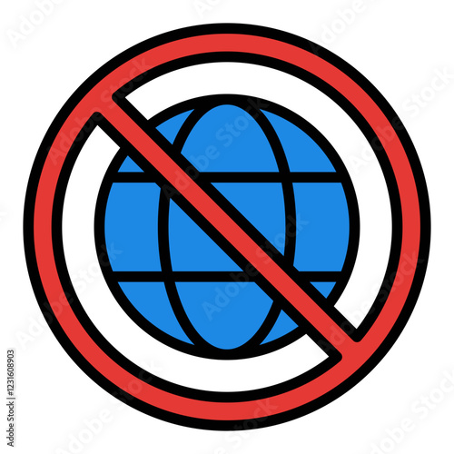 Sanctions filled line icon