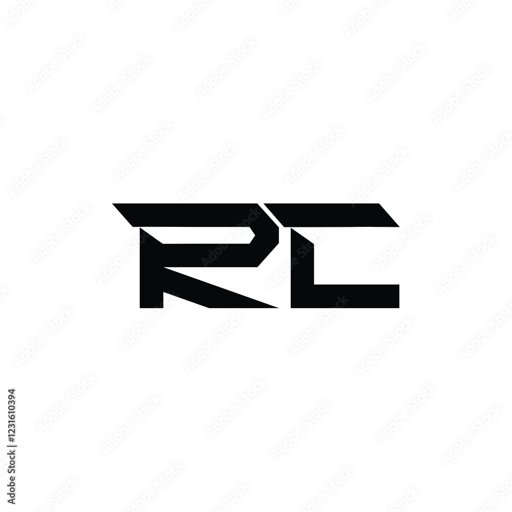 RC monogram logo design letter text name symbol monochrome logotype alphabet character simple logo RC monogram logo design letter text name symbol monochrome logotype alphabet character simple logo