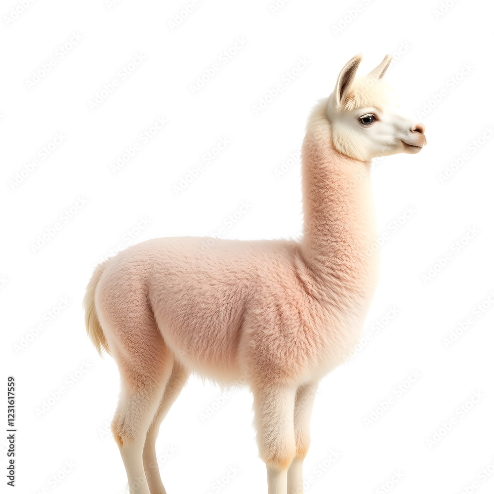 Obraz premium llama isolated on white