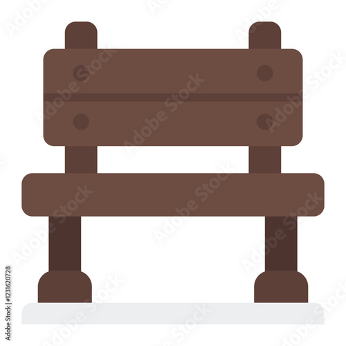 Bench flat icon