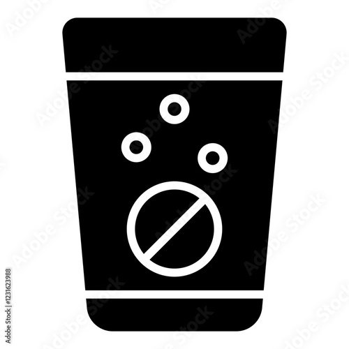 Effervescent glyph icon