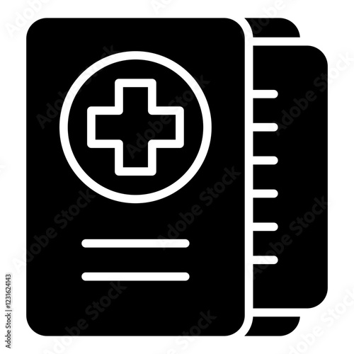 Medical Record glyph icon