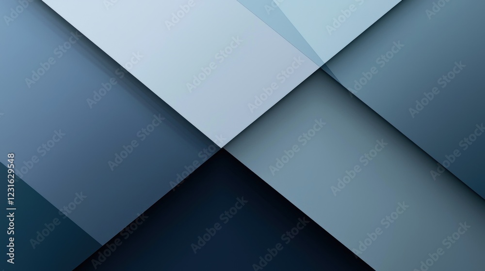Abstract Blue Geometric Shapes: A Modern Minimalist Design Abstract Blue Geometric Shapes: A Modern Minimalist Design