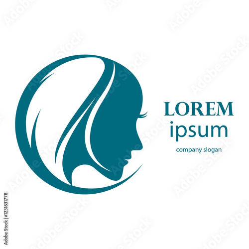 women's beauty and hair care logo design