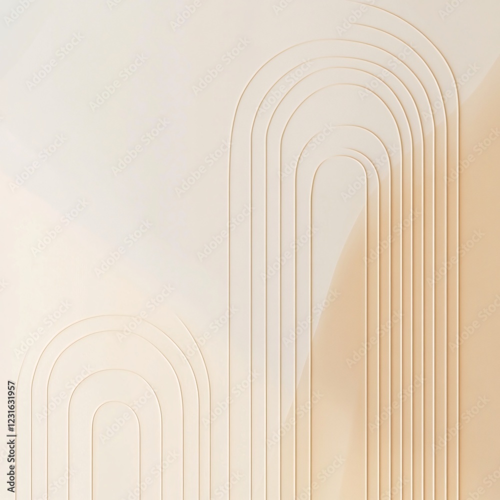 Obraz premium Gentle Gradient Backdrop with Soft Transition and Subtle Curves