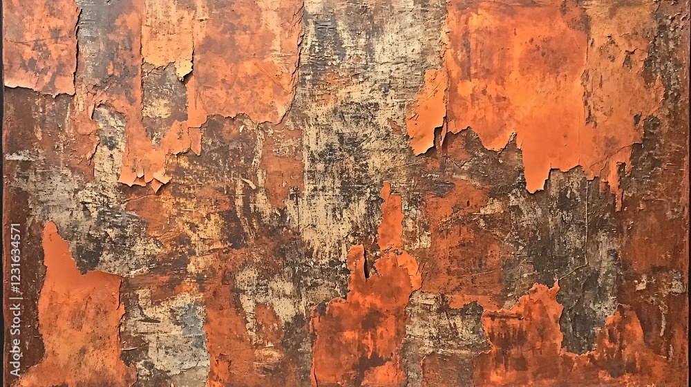 Obraz premium Artistic Representation of Rusty Steel Surface with Textured Detail