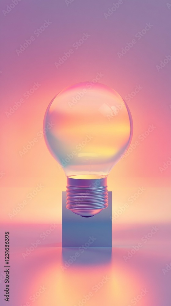 Gradient Lightbulb Design - Modern Innovation Gradient Lightbulb Design - Modern Innovation
