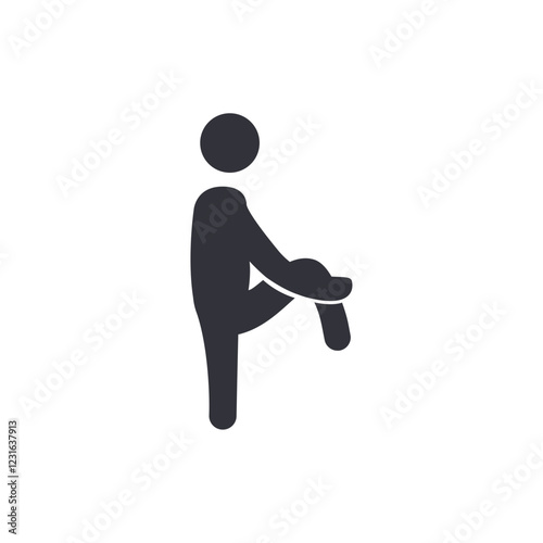 Workout movement solid icons, minimalist vector illustration ,simple transparent graphic element .Isolated on white background
