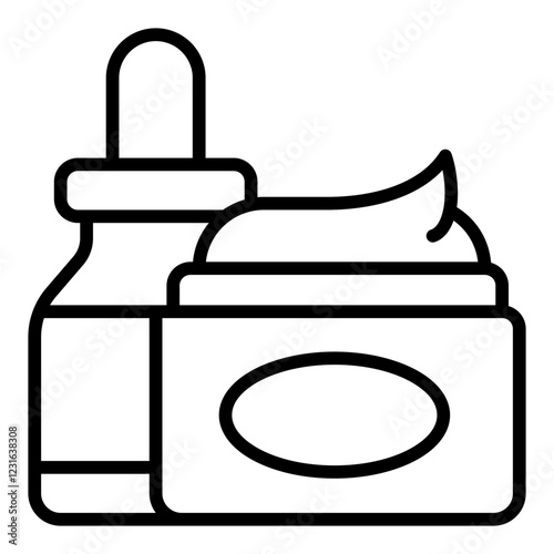 Skincare line icon