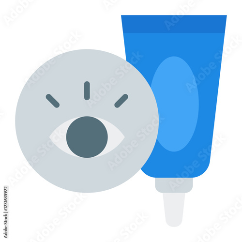 Eye Cream flat icon