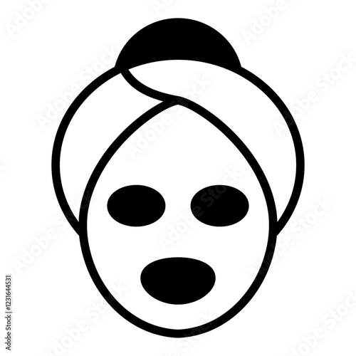 Face Mask line glyph icon