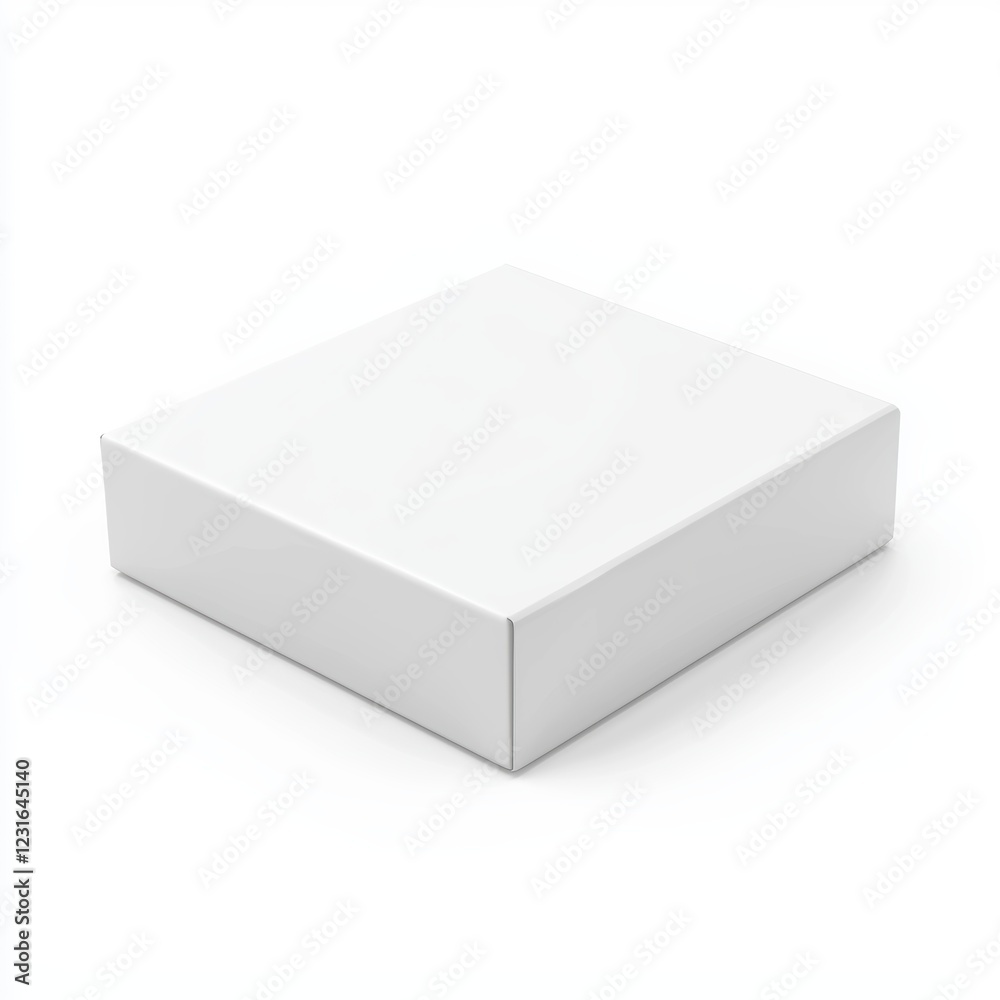blank white packaging box, ready for branding, isolated on a clean white background blank white packaging box, ready for branding, isolated on a clean white background