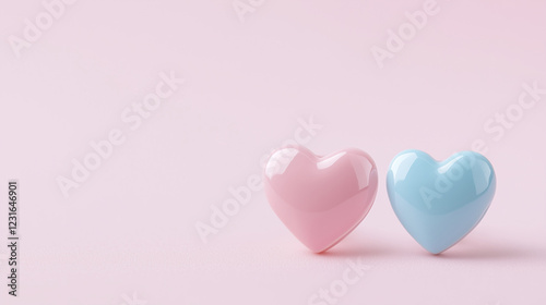 Pink and Blue Hearts: Two g...