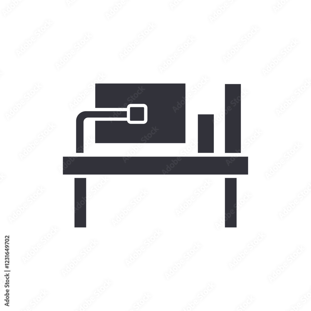 Workplace solid icons, minimalist vector illustration ,simple transparent graphic element .Isolated on white background Workplace solid icons, minimalist vector illustration ,simple transparent graphic element .Isolated on white background