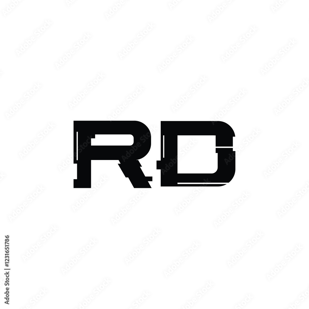 RD monogram logo design letter text name symbol monochrome logotype alphabet character simple logo RD monogram logo design letter text name symbol monochrome logotype alphabet character simple logo