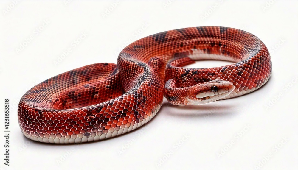 Fototapeta premium Pueblan milk snake or Campbell's milk snake, Lampropeltis