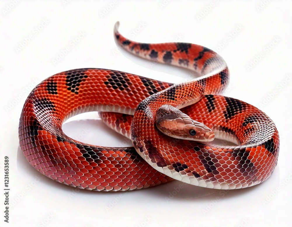Obraz premium Pueblan milk snake or Campbell's milk snake, Lampropeltis