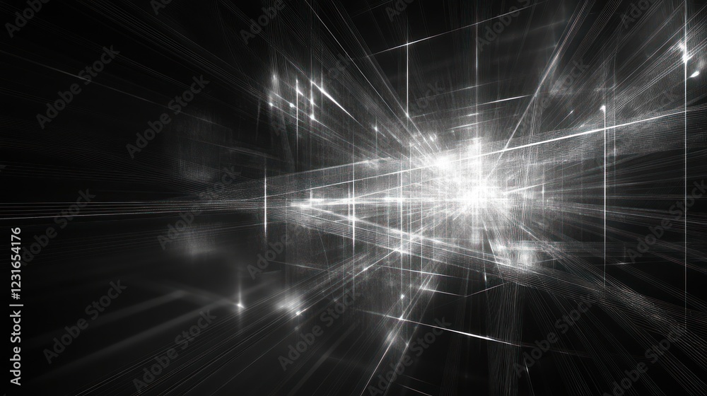 Futuristic city data stream, glowing lines, dark background, tech concept Futuristic city data stream, glowing lines, dark background, tech concept