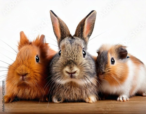 rabbit and the hamster and guinea pig looks