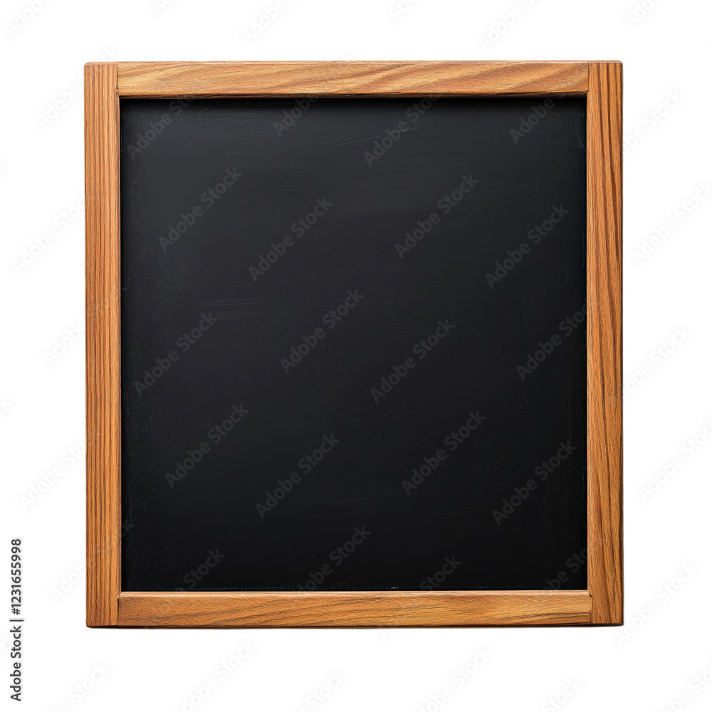 A classic blackboard with a wooden frame, slightly worn, perfect for menus, announcements, or educational purposes, isolated on a white background. A classic blackboard with a wooden frame, slightly worn, perfect for menus, announcements, or educational purposes, isolated on a white background.
