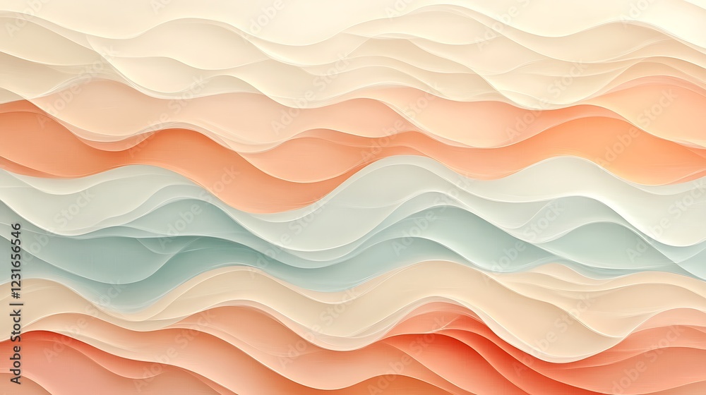 Abstract Wave Pattern in Pastel Colors Abstract Wave Pattern in Pastel Colors