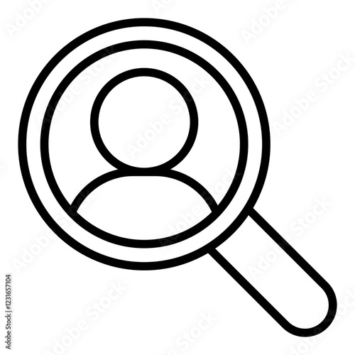 Headhunting line icon
