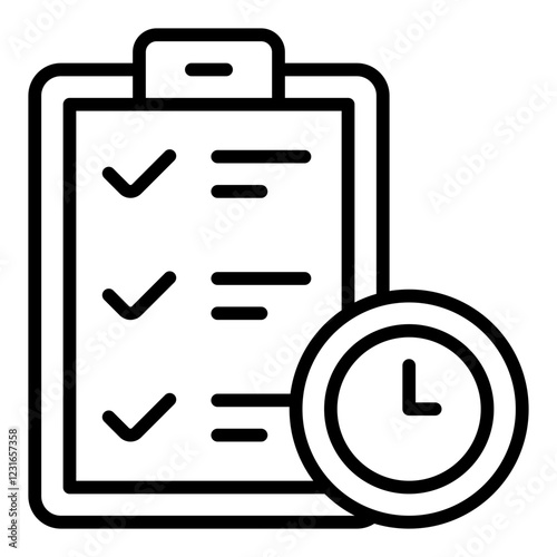 Task prioritization line icon