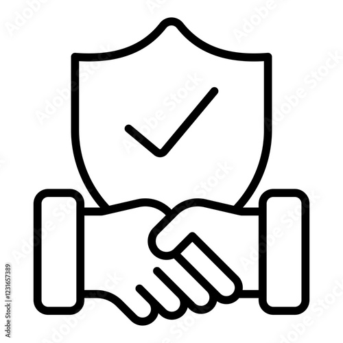 Trust line icon