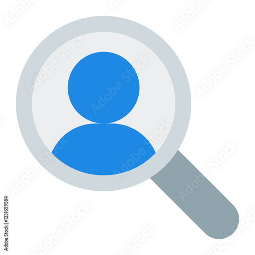 Headhunting flat icon