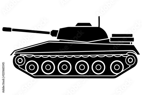 Tank war, Tank war army silhouette vector, Military tank Vector, icons, illustration, design.