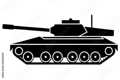 Tank war, Tank war army silhouette vector, Military tank Vector, icons, illustration, design.