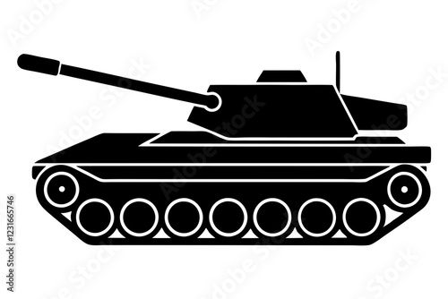 Tank war, Tank war army silhouette vector, Military tank Vector, icons, illustration, design.
