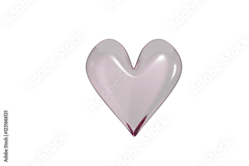 heart shaped heart, 3D, day, glass