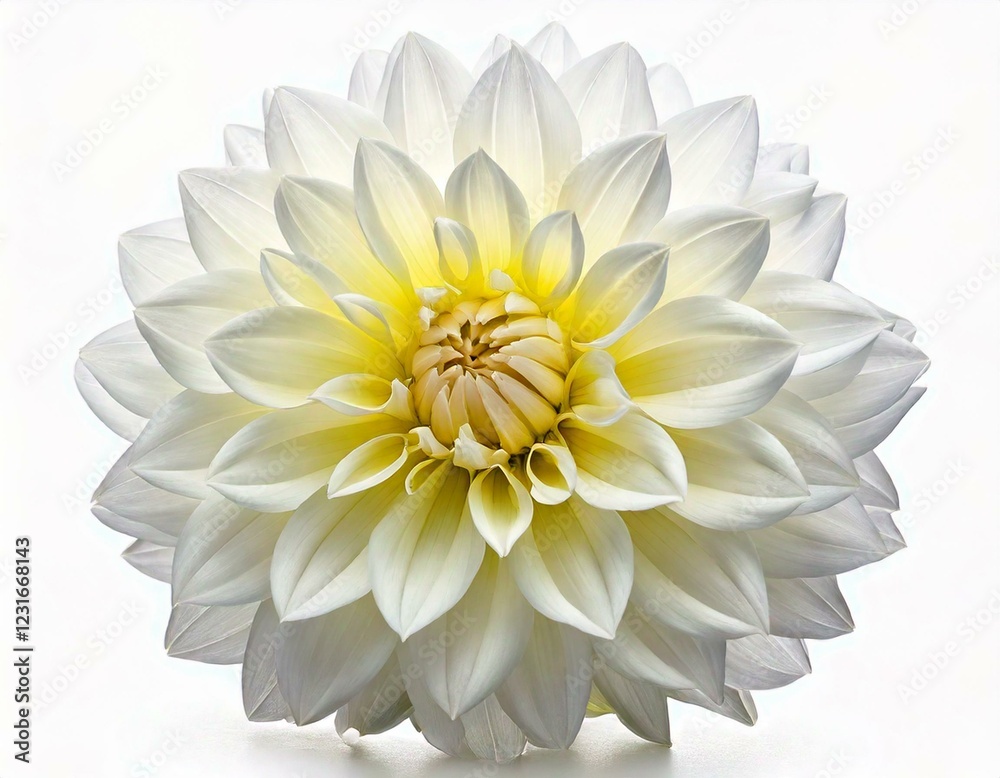 custom made wallpaper toronto digitalStudio Shot of White Color Dahlia Isolated on White Background. Macro.