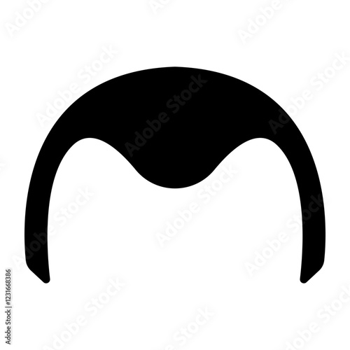 Black Silhouette Man Hairline, receding hair on head, baldness problem